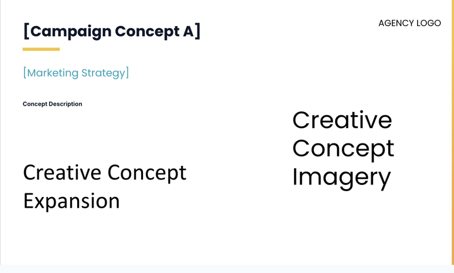 Campaign Concept slide